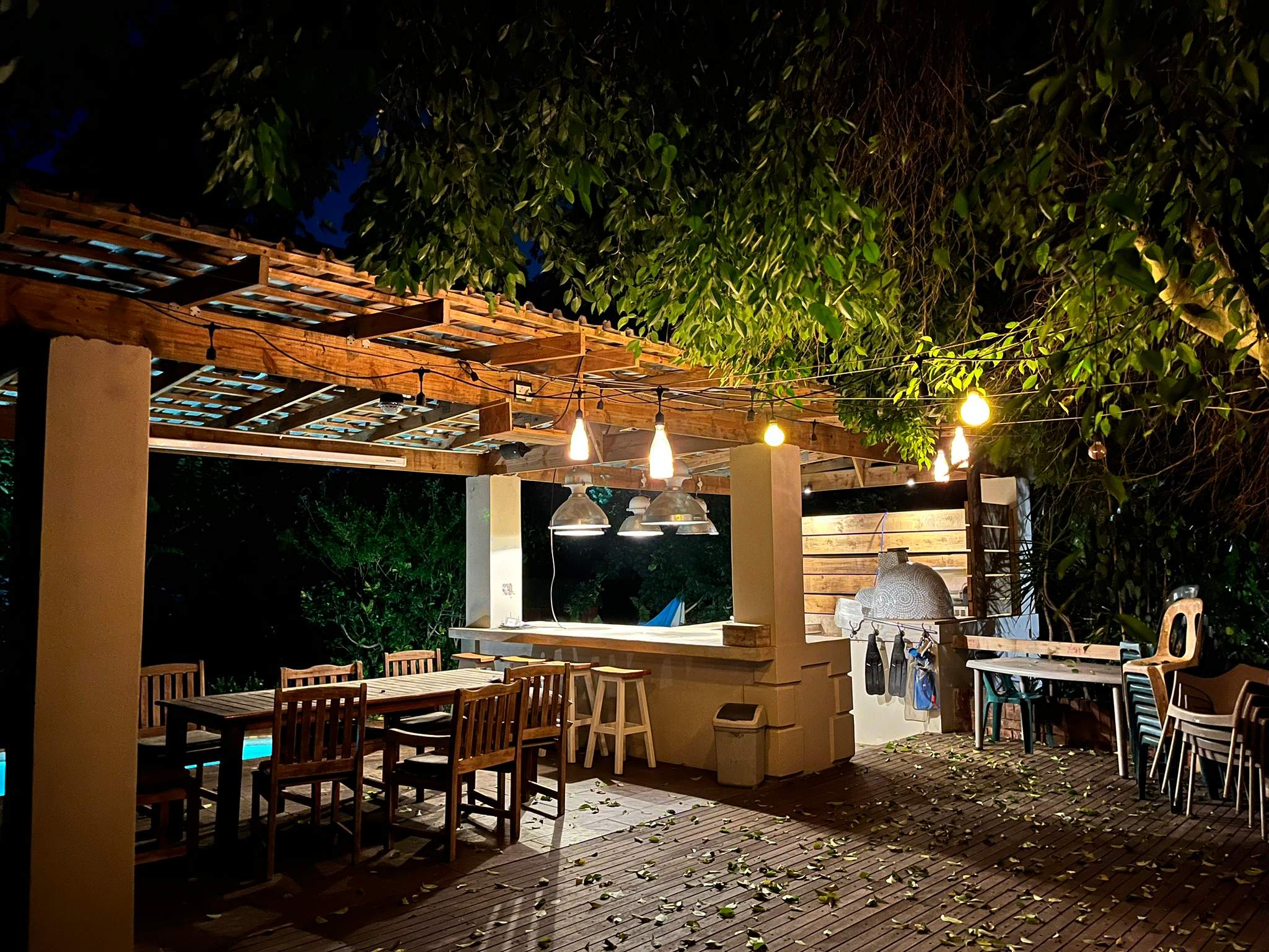 Outdoor and entertainment lighting controlled as part of a wider Crestron automation design