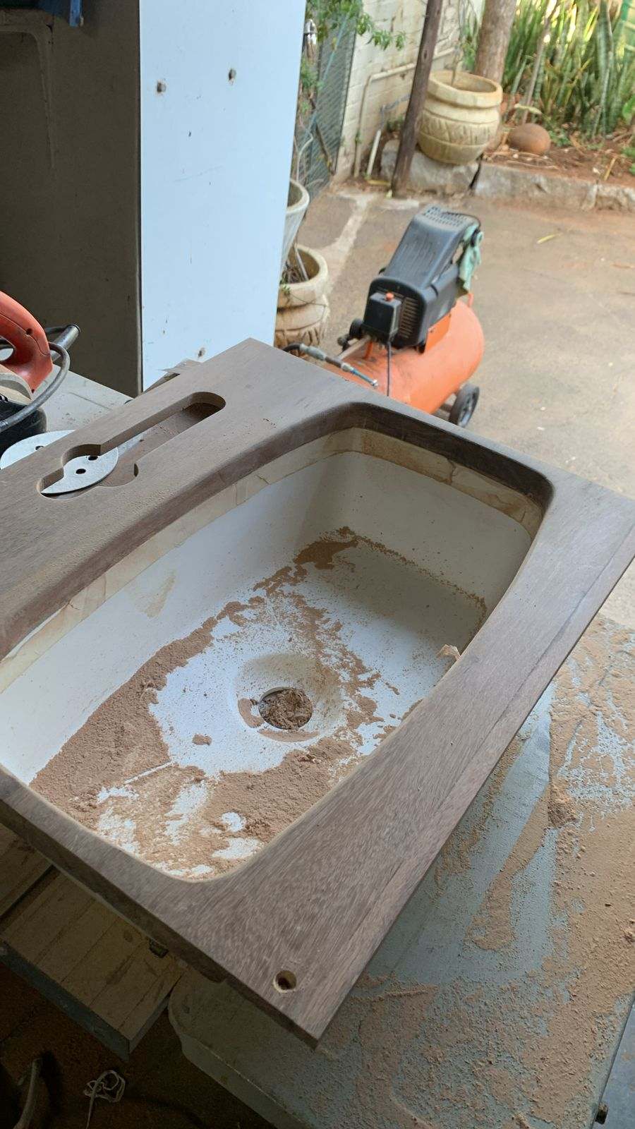 DG Technologies heritage entertainment room build detail: Custom Hidden Sink Mechanism