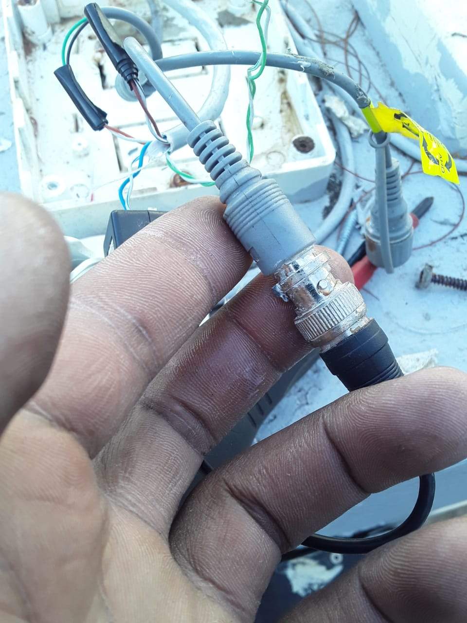 Outdoor CCTV camera where cable entry and sealing affect long-term reliability