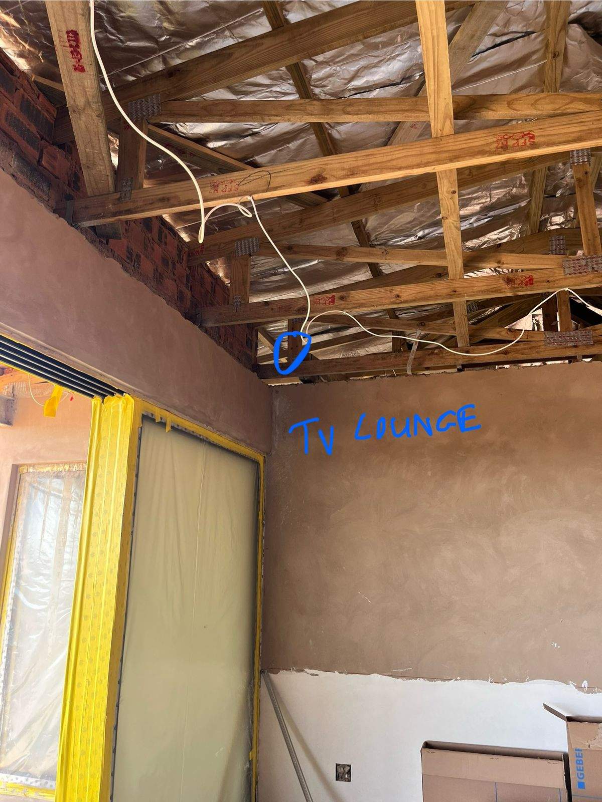 WiFi access point cabling planned before ceiling finishes in a Durban home