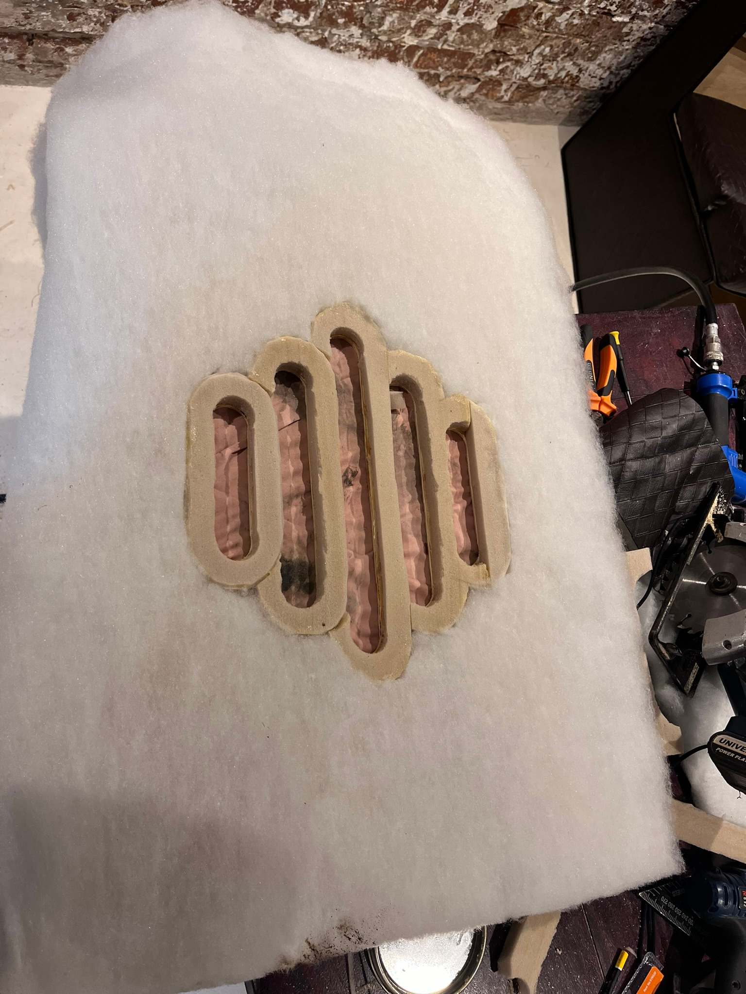 DG Technologies heritage entertainment room build detail: Custom Subwoofer Grille