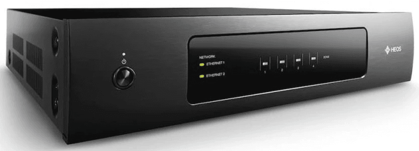 Denon HEOS amplifier used for a multiroom audio installation