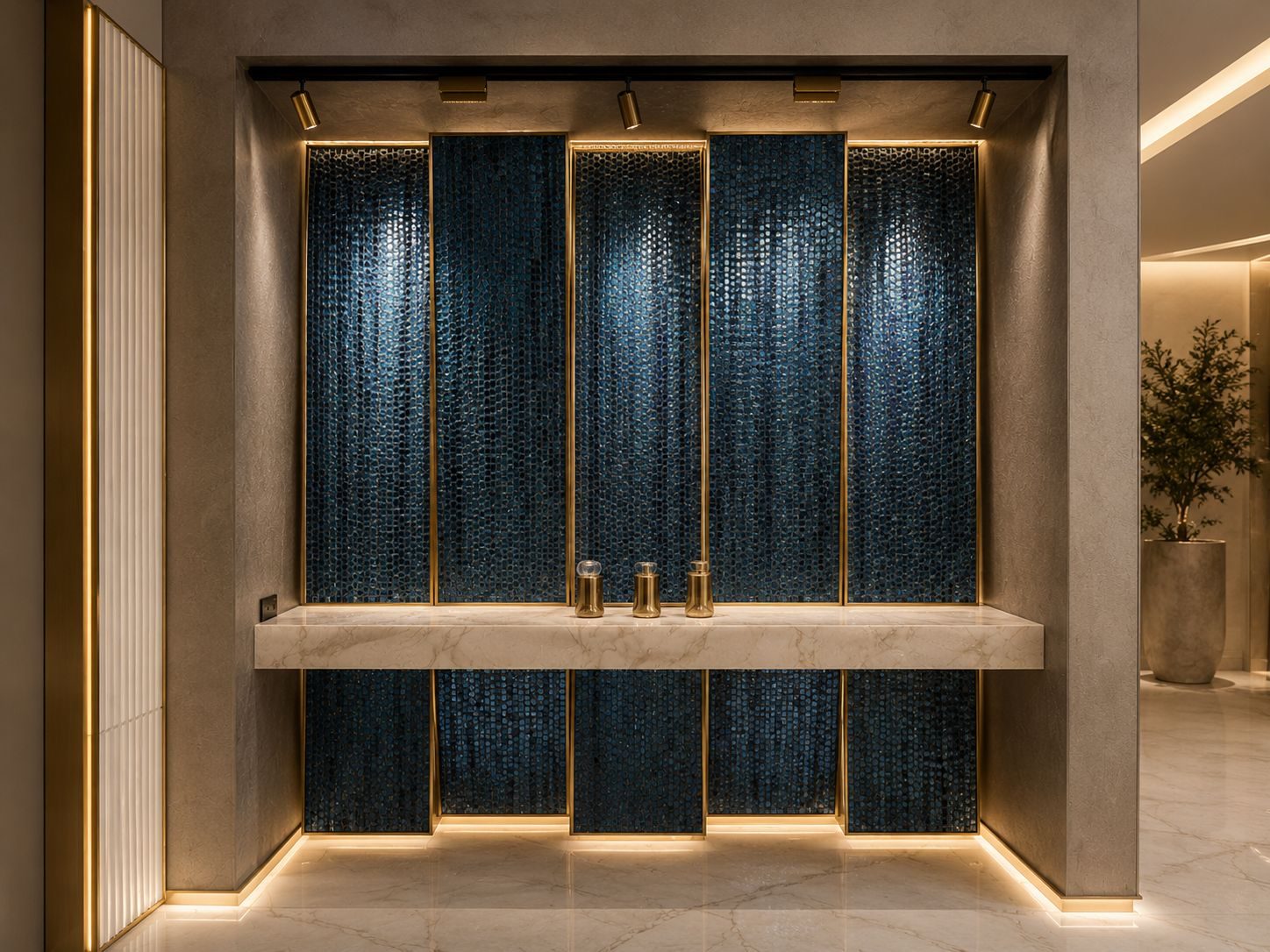 Crestron architectural lighting in a DG Technologies home automation project