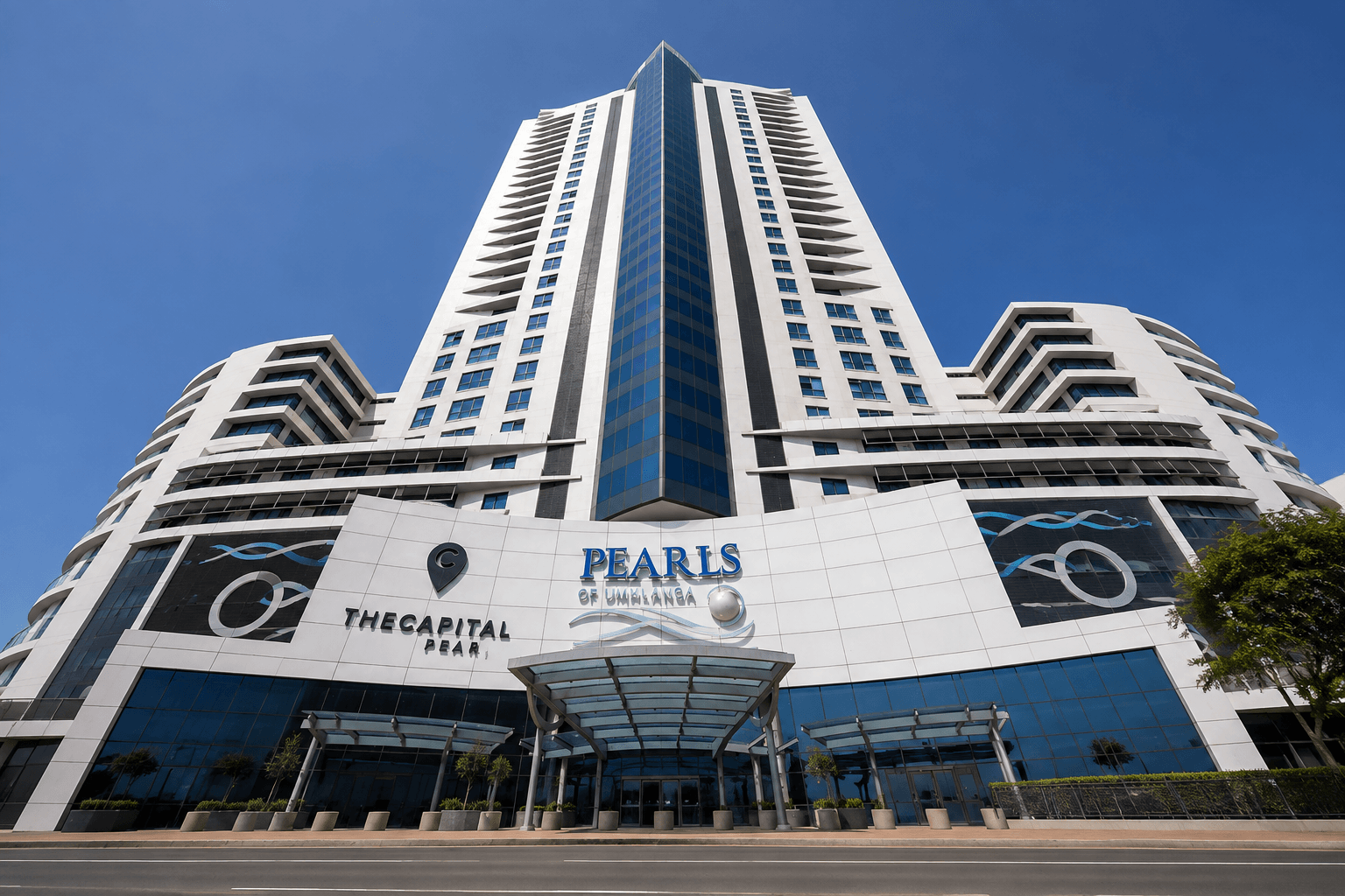 The Pearls of Umhlanga apartment towers on Lagoon Drive
