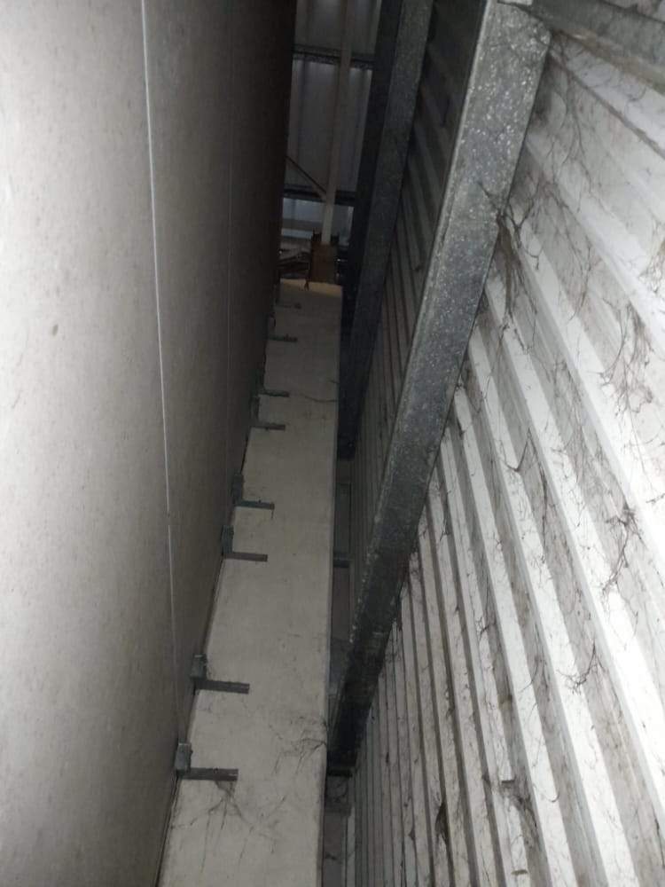 Tight commercial CCTV service access space