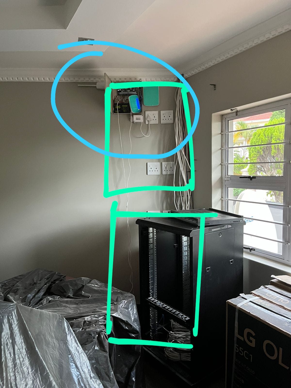 complete strip out and renew clients AV cabinet for large umhlanga house