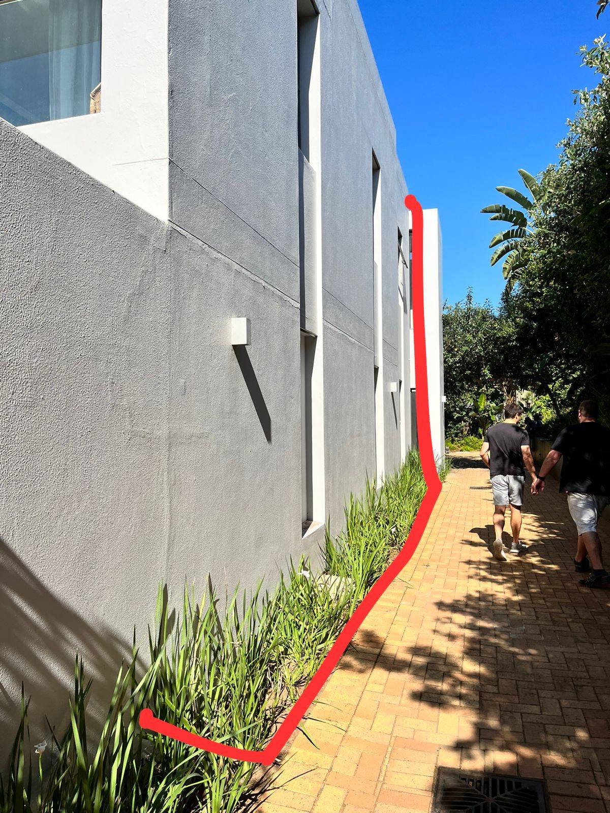 this is why you need to call us before you finish construction - having to dig up gardern2