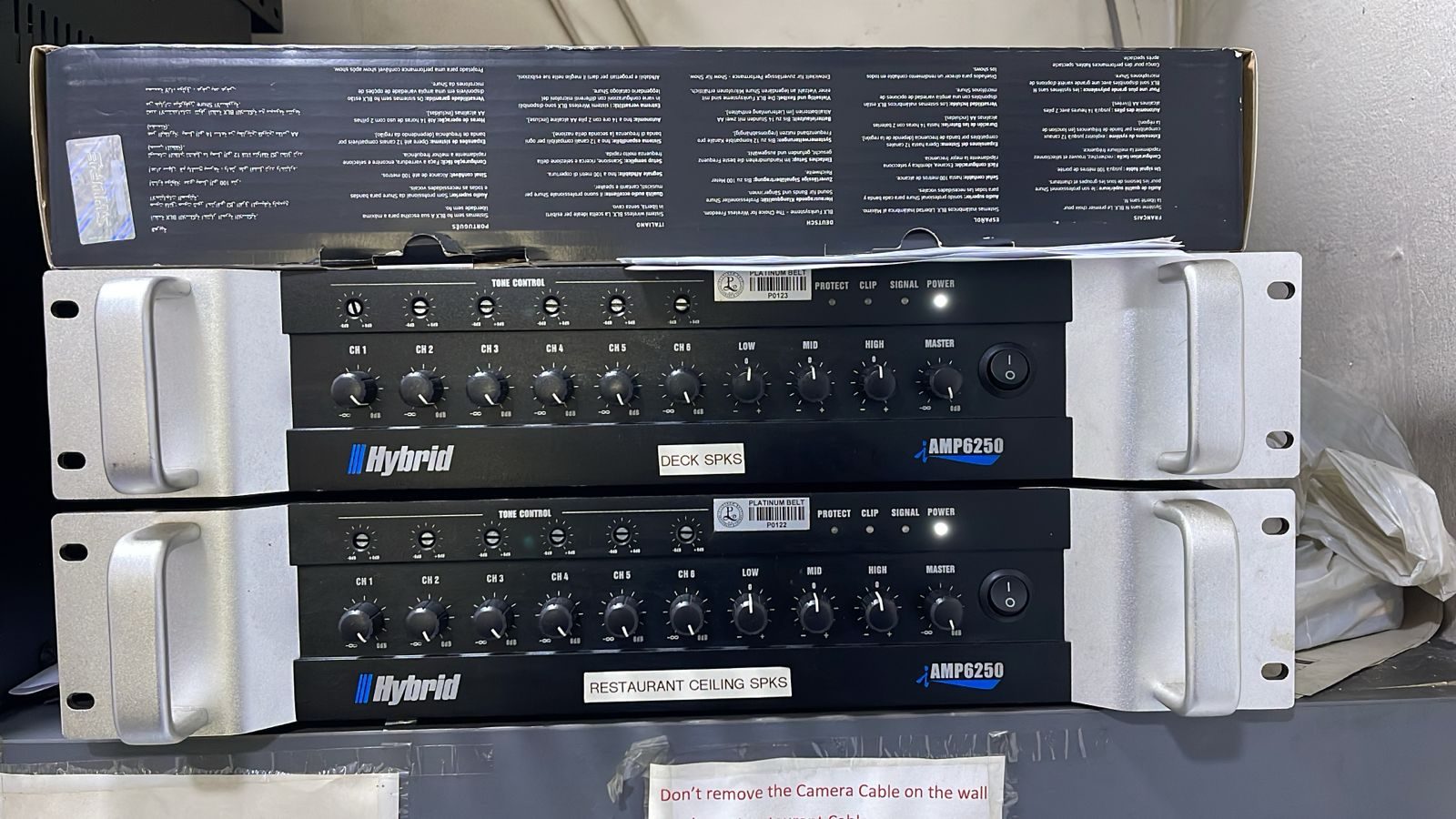 commercial restauraant audio taking over messy job