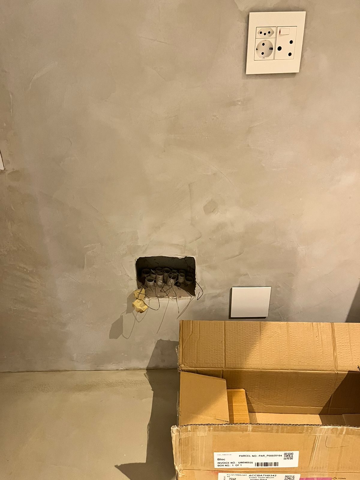 j2 box always good for head end cabinet recessed into wall, neat first fitment
